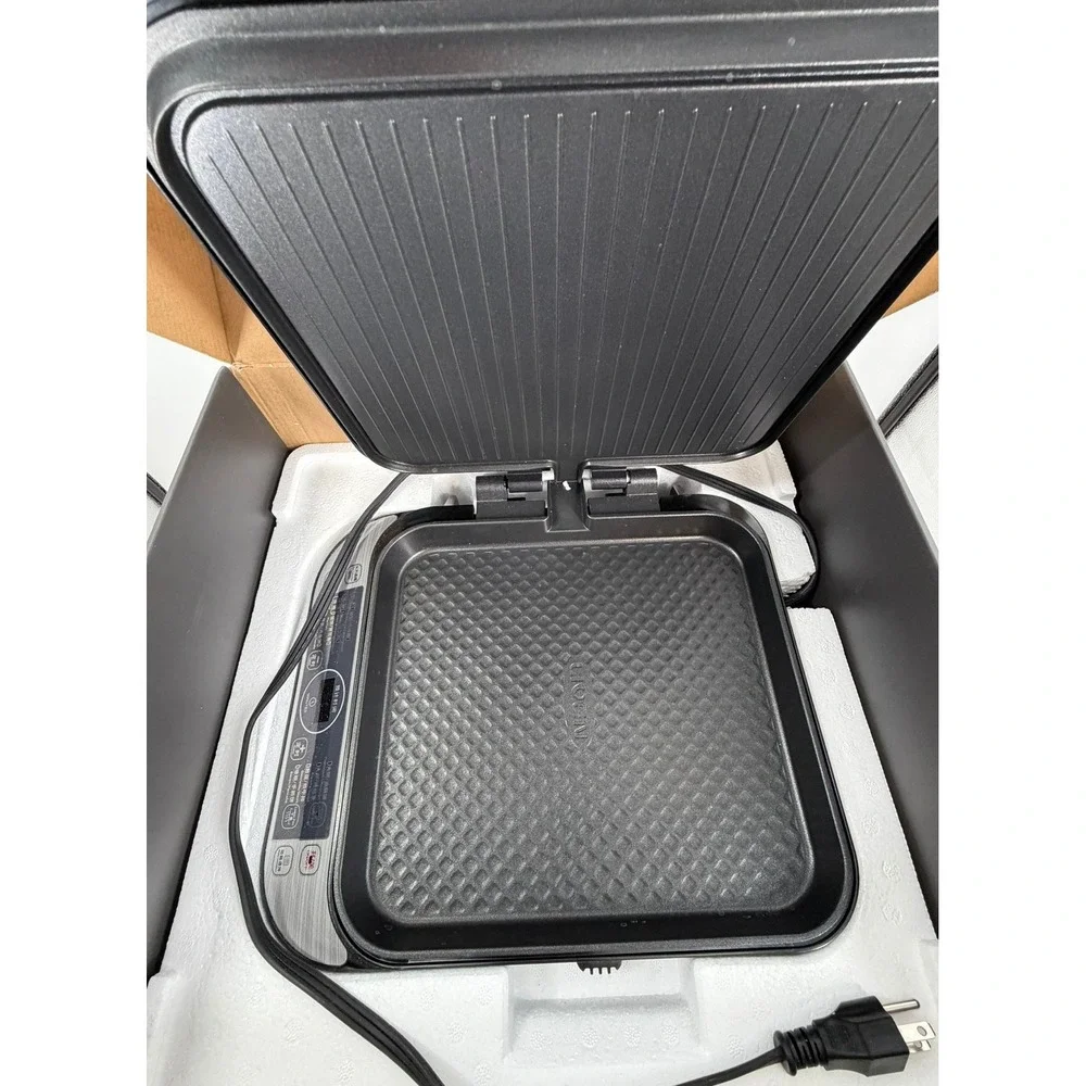 Liven Dual Plate Crepe Griddle/Electric Pancake Maker LR-FD431 1400W Black NEW